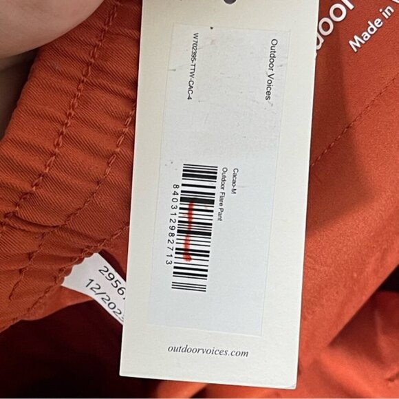 outdoor voices outdoor flare pant in cacao Size Women’s Medium NEW NWT pull on - Picture 10 of 14
